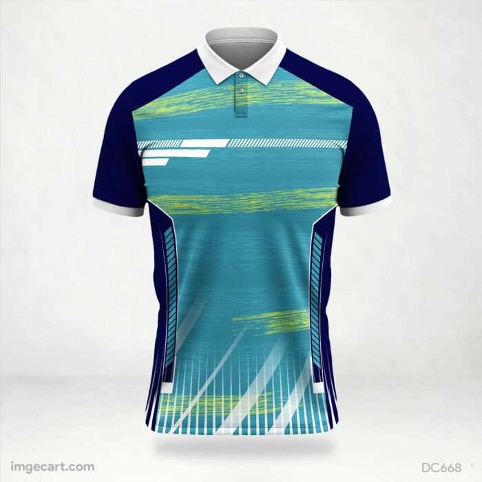 Green and Navy-Blue Jersey Design