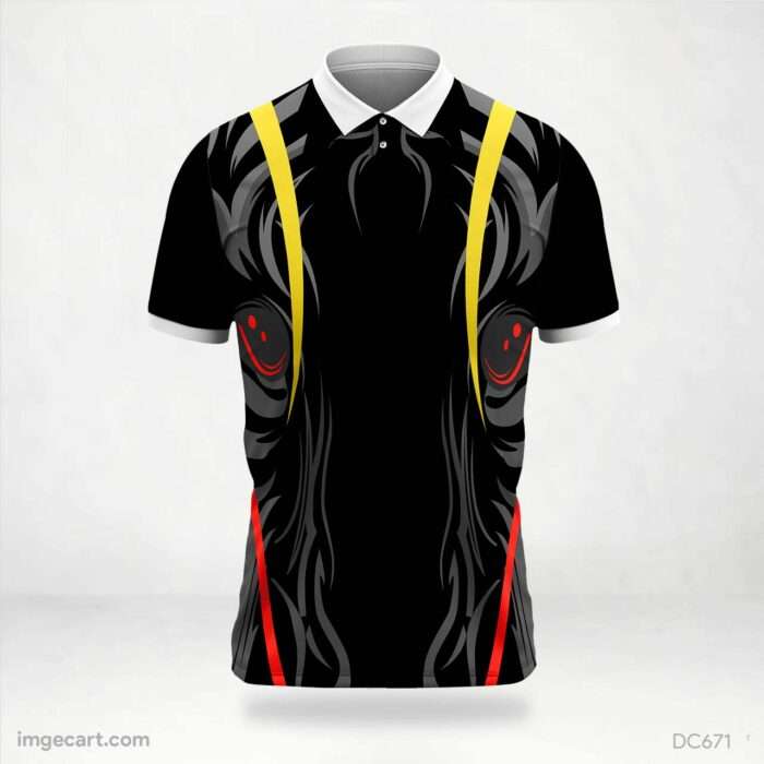 Black and Red Grey Jersey Design