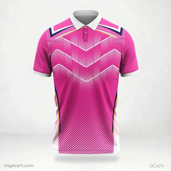 Pink and White Jersey Design