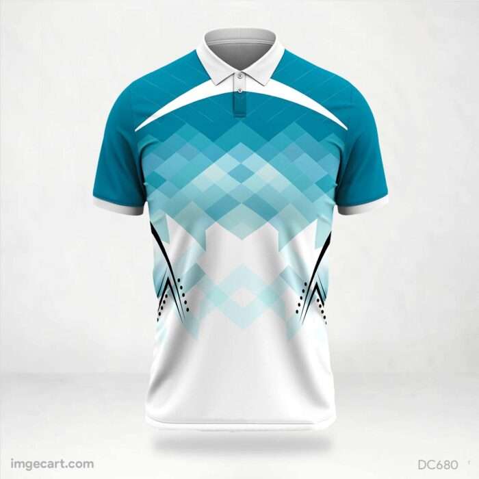 Blue and White Jersey Design