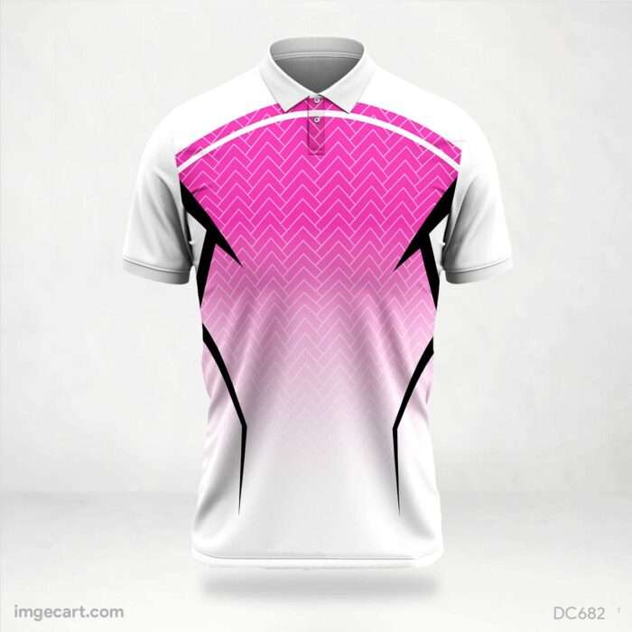 Pink and White Jersey Design