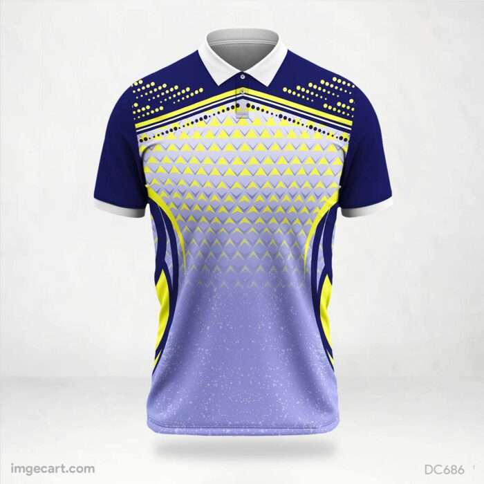 Navy-Blue and Purple Jersey Design