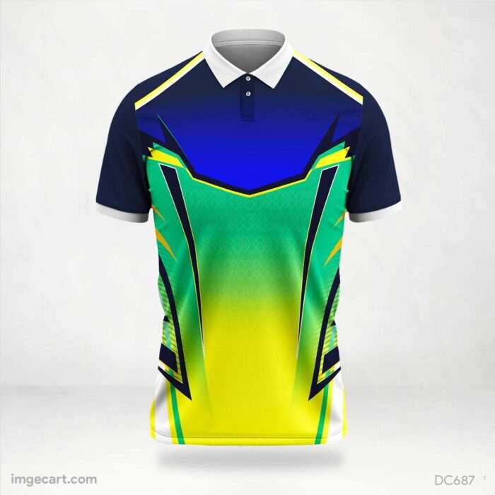 Yellow and Blue Jersey Design