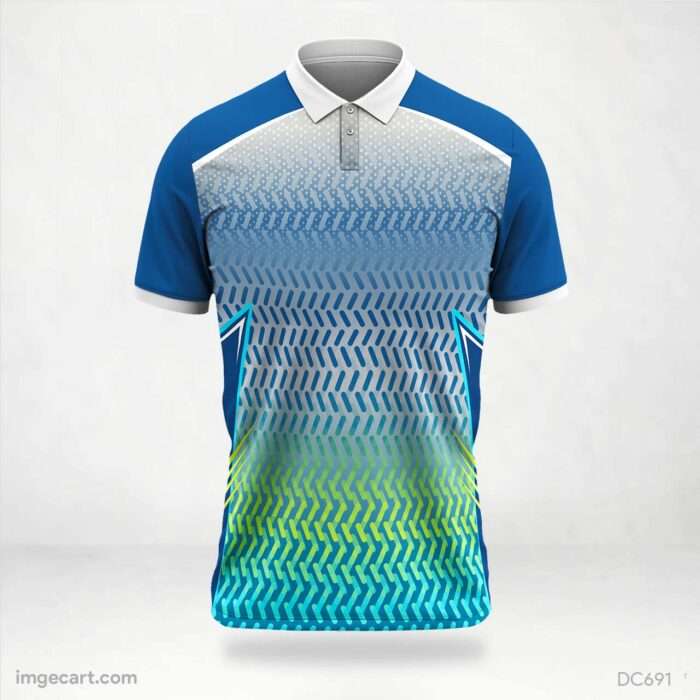 Green and Blue Jersey Design