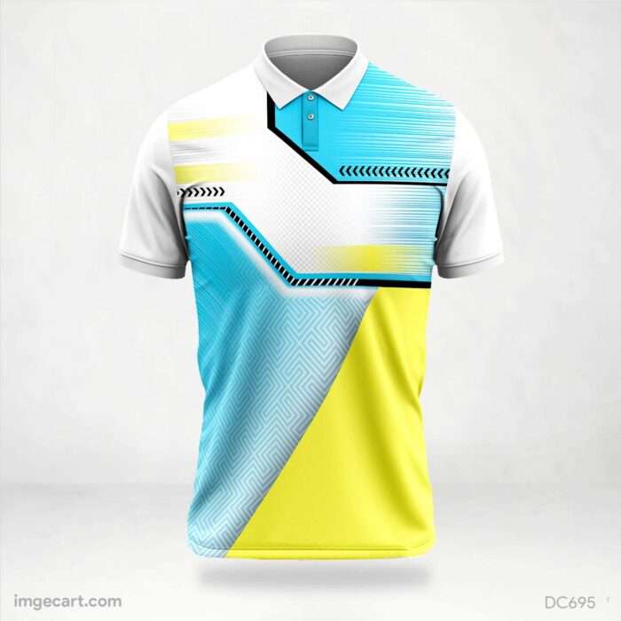 Yellow and Sky Blue Jersey Design