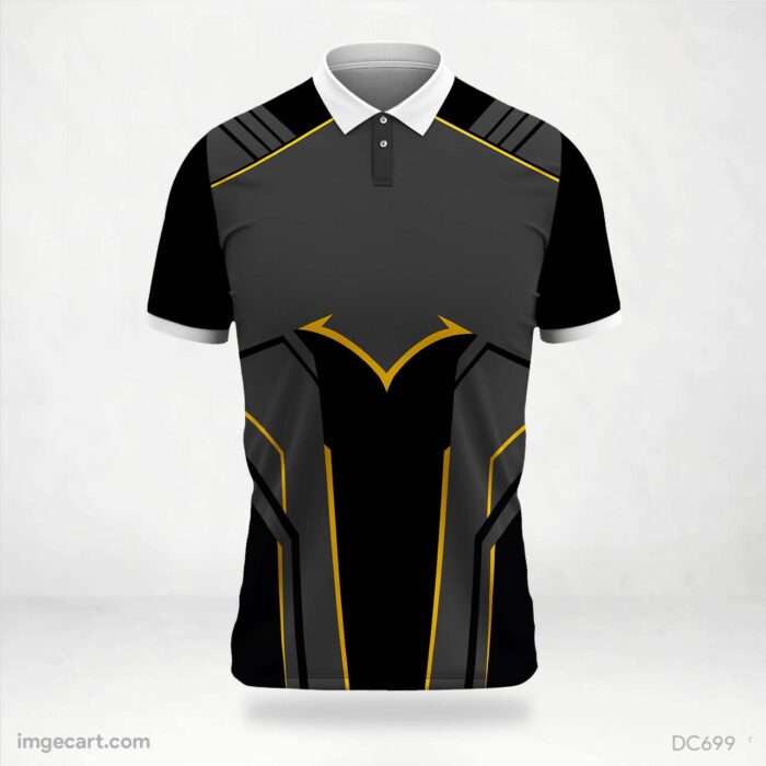 Black and Gray Jersey Design