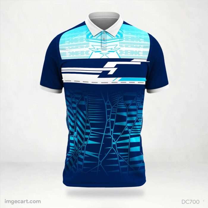 Blue and White Jersey Design