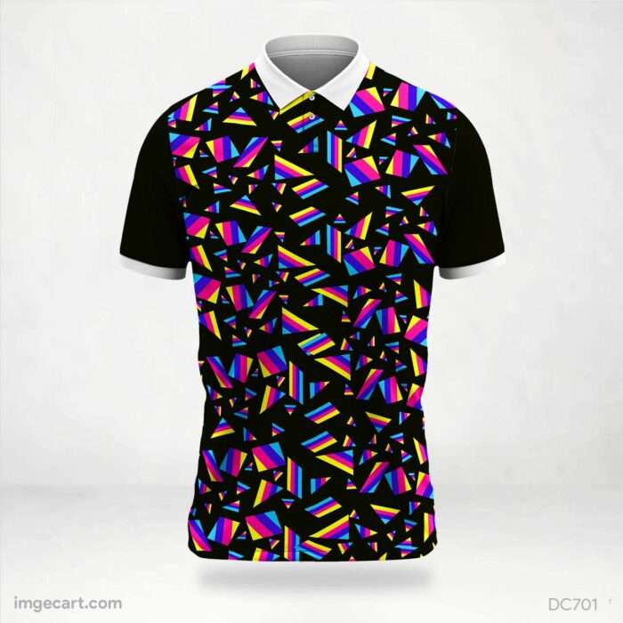 Black and Pink Yellow Jersey Design