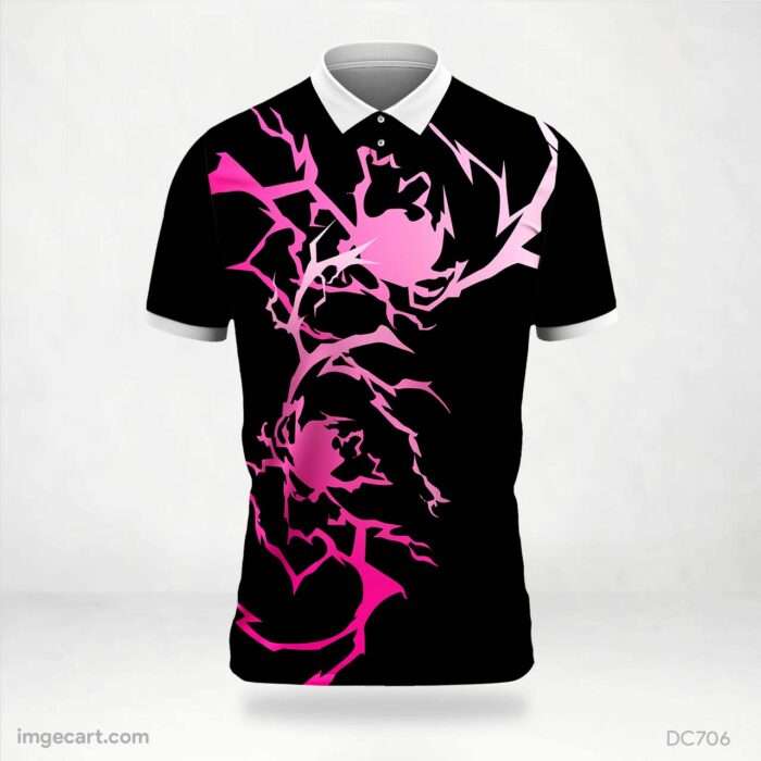 Black and Pink Jersey Design