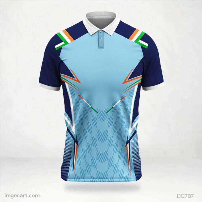 Blue and India Jersey Design