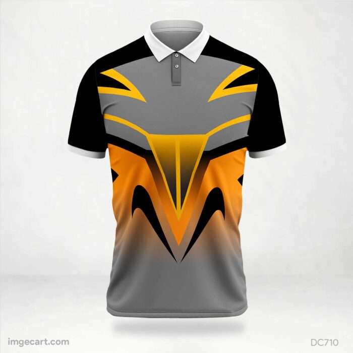 Black and Gray Orange Jersey Design