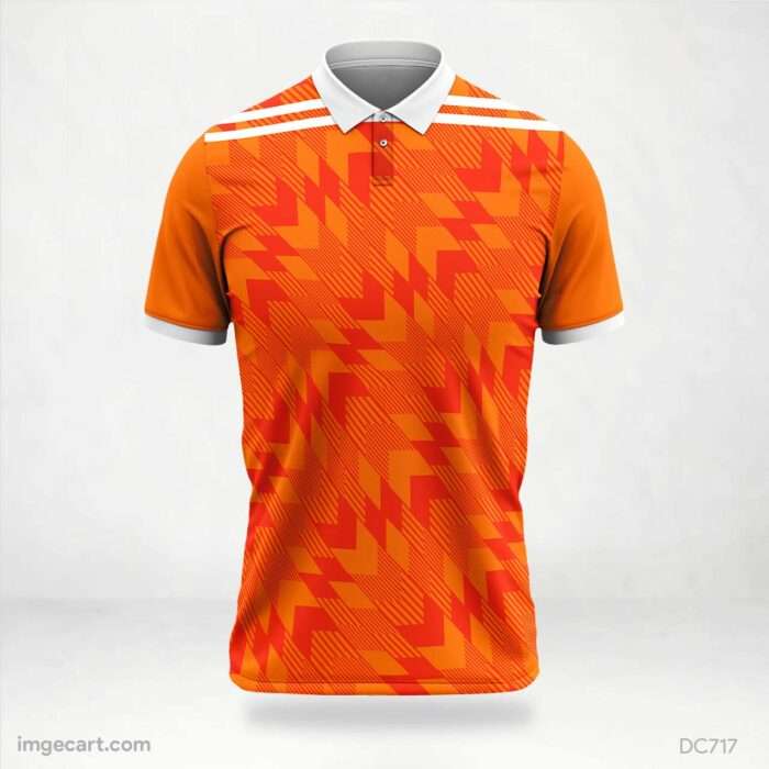 Orange and Red Jersey Design