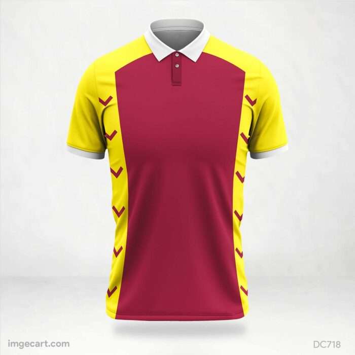 Yellow and Red Jersey Design