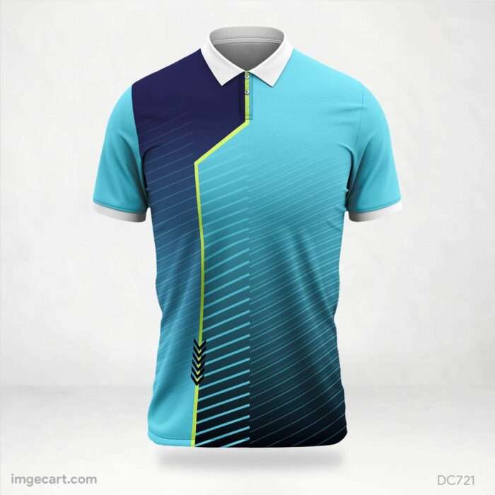 Sky-Blue and Blue Jersey Design