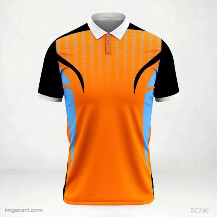 Blue and Orange Jersey Design