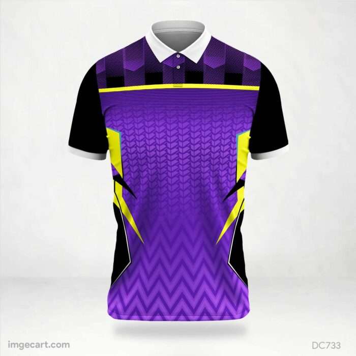 Black and Purple Jersey Design