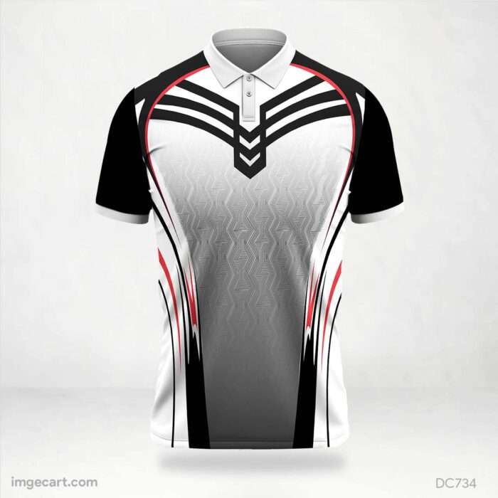 Black and Gray Jersey Design