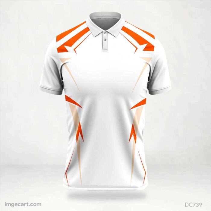 Orange and White Jersey Design