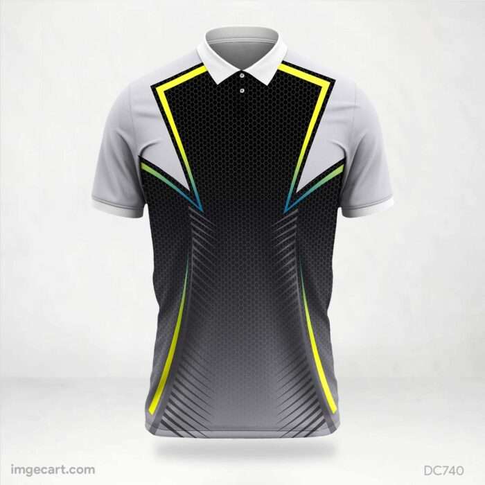 Black and Gray Jersey Design