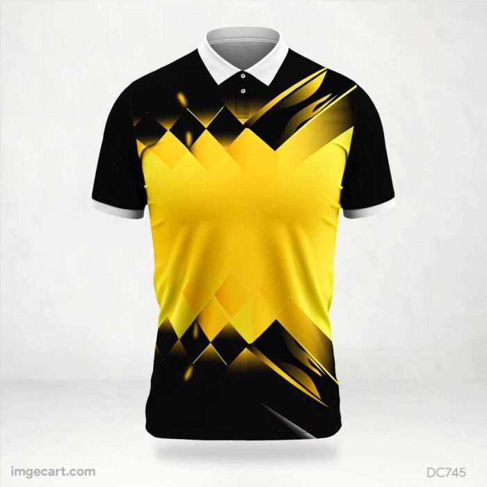 Black and Yellow Jersey Design