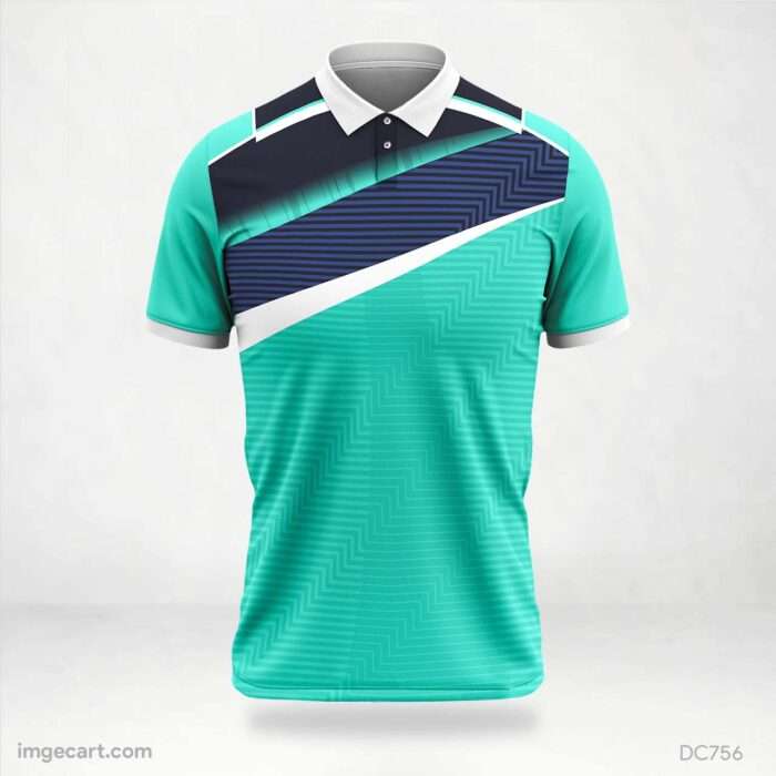 Black and Green Blue Jersey Design