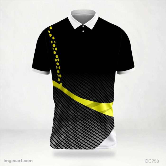 Black and Yellow Jersey Design