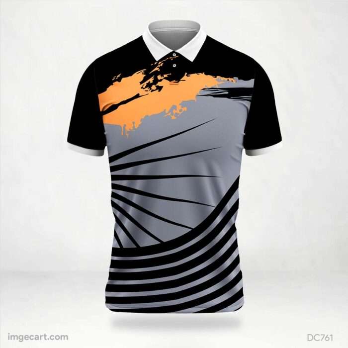 Gray and Black Jersey Design