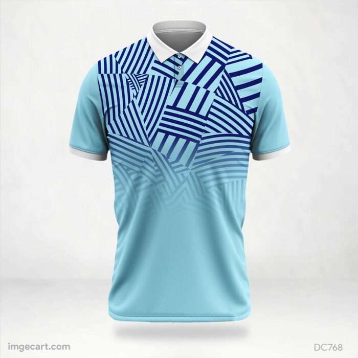 Blue and Sky-Blue Jersey Design