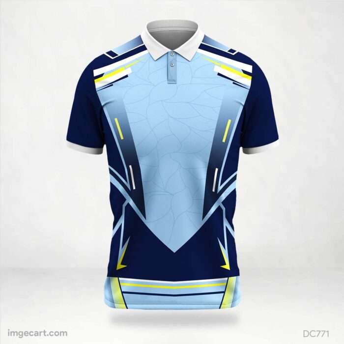 Blue and Sky-Blue Jersey Design