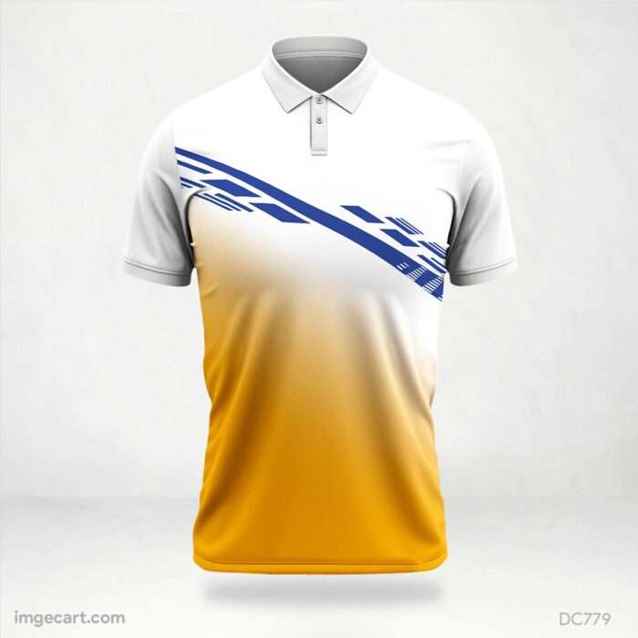 White and Orange Jersey Design