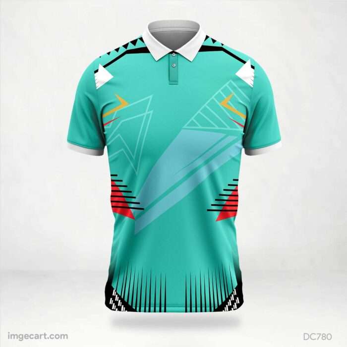 Green and Red Black Jersey Design