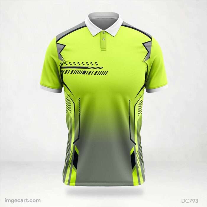 Green and Gray Jersey Design