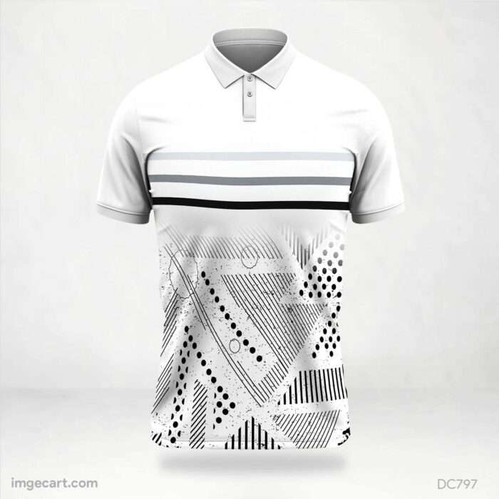 Black and White Jersey Design