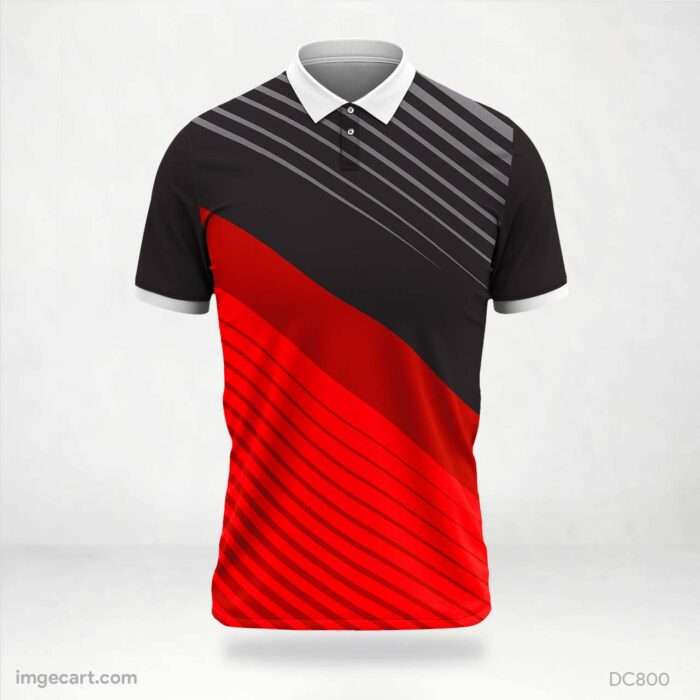 Black and Red Jersey Design