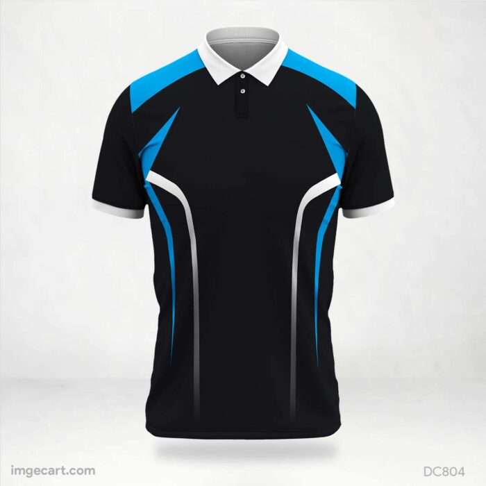 Black and Blue Jersey Design