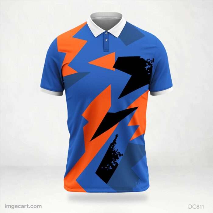 Blue and Orange Jersey Design