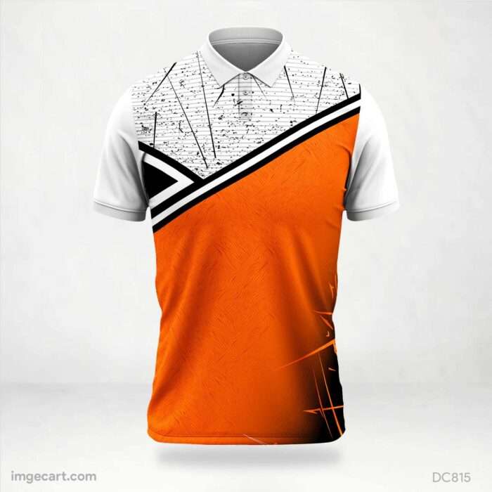 Orange and White Jersey Design