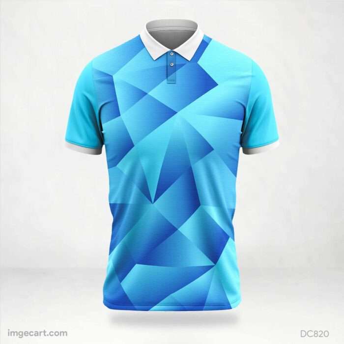 Sky-Blue and Blue Jersey Design