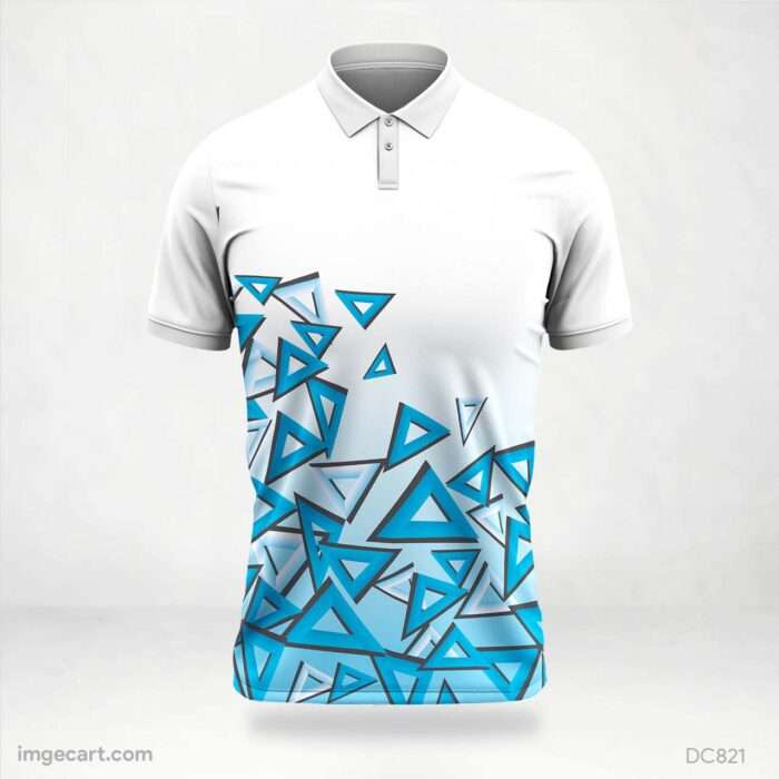 Sky-Blue and White Jersey Design