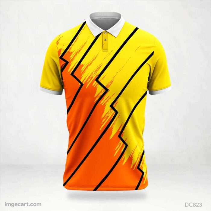 Yellow and Red Jersey Design