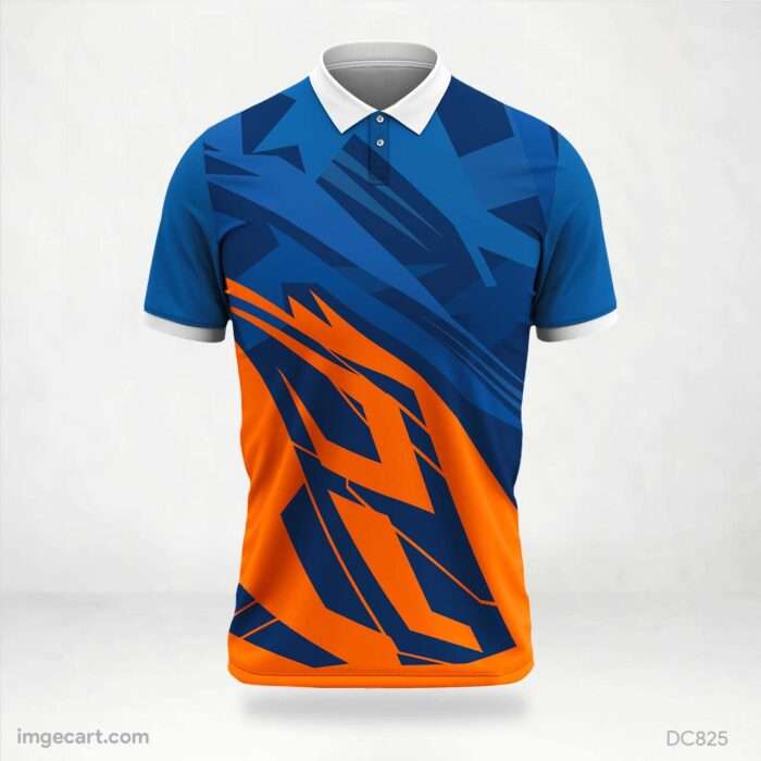 Orange and Blue Jersey Design