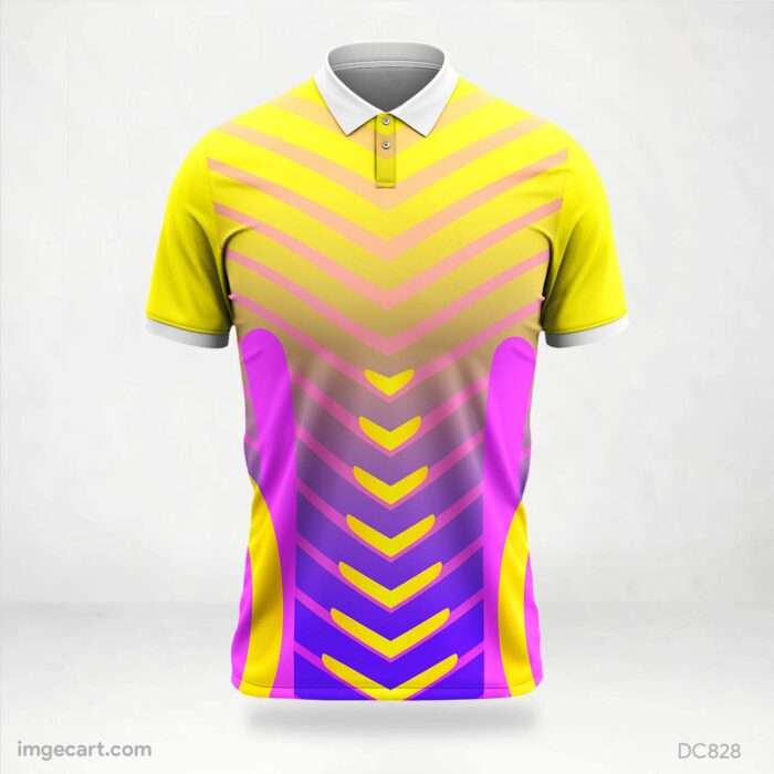 Yellow and Pink Jersey Design