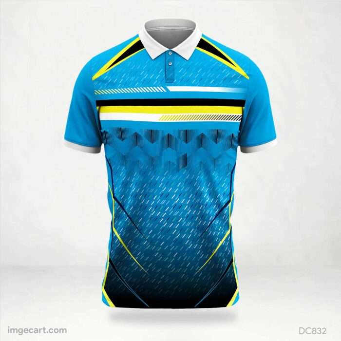 Blue and Black Jersey Design