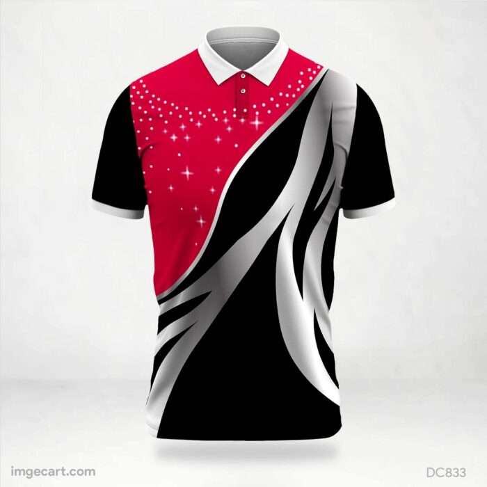 Red and Black Jersey Design