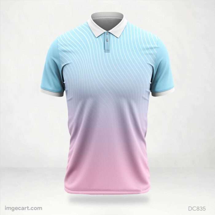 Sky-Blue and Pink Jersey Design