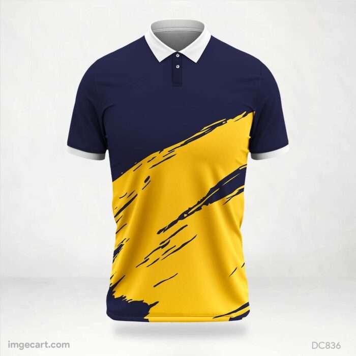 Yellow and Blue Jersey Design