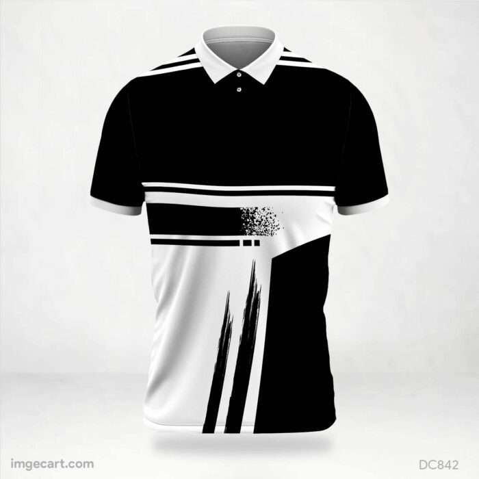 Black and White Jersey Design