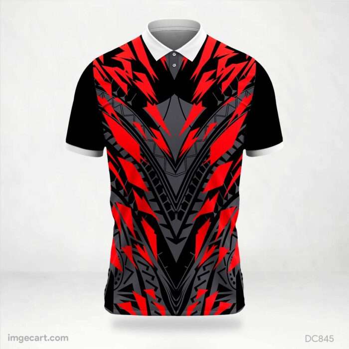 Black and red Jersey Design