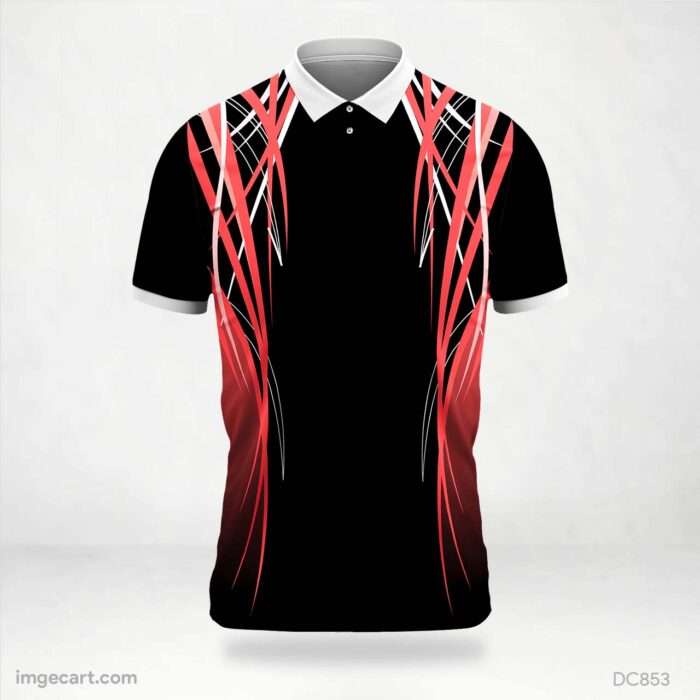 Black and Red Jersey Design