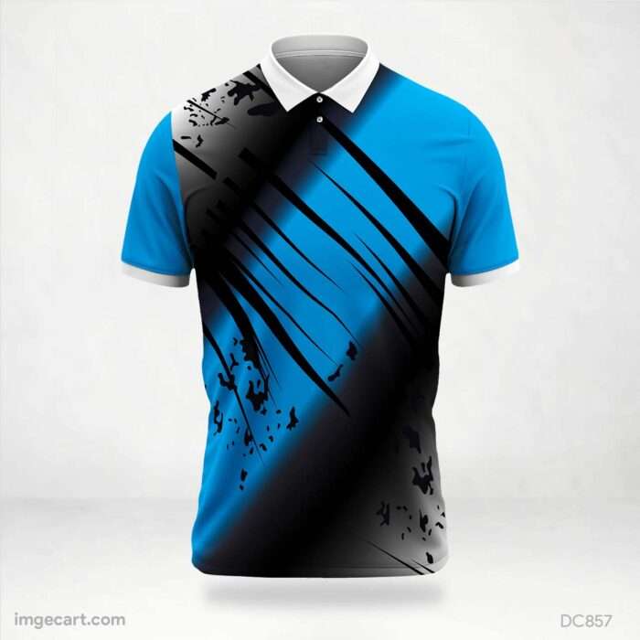 Black and Blue Jersey Design